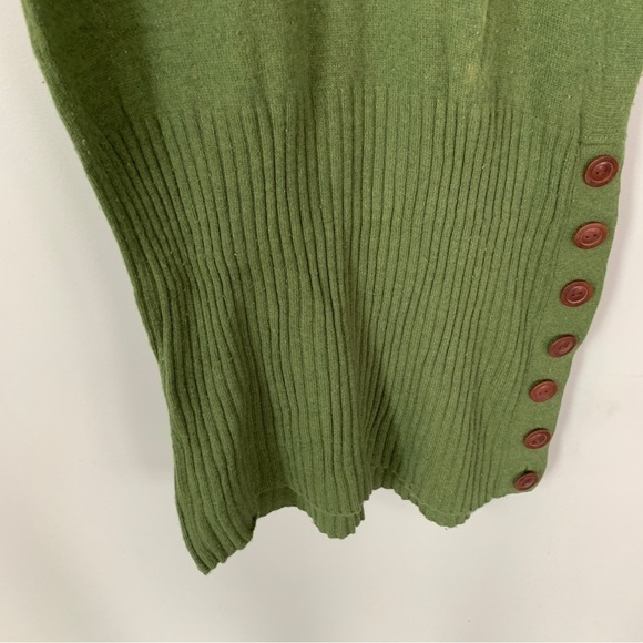 Moth Anthropologie Green Tank Sweater Dress Size S - Picture 8 of 10
